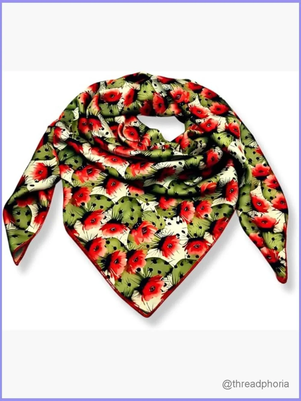 Silk Charmeuse Square Wild Rag Neckerchief Headwrap Scarf